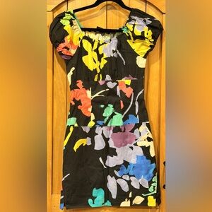 NEW Caroline Constas CALLA Off Shoulder Dress Black Stretch Cotton